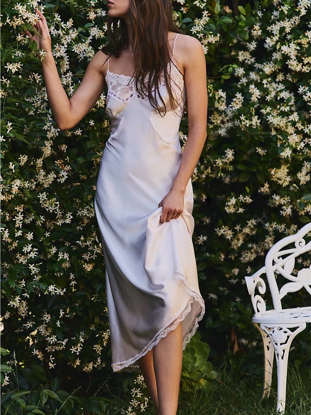 NWT Free People "Lunch Date" Midi Slip Dress